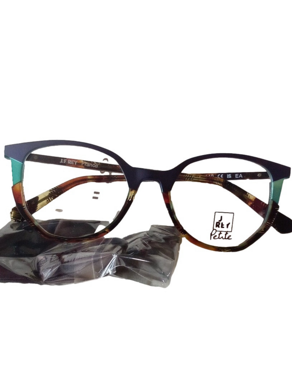 J.F. Rey PM106 Nice Black Fuchsia Eyeglass Frames